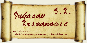Vukosav Krsmanović vizit kartica